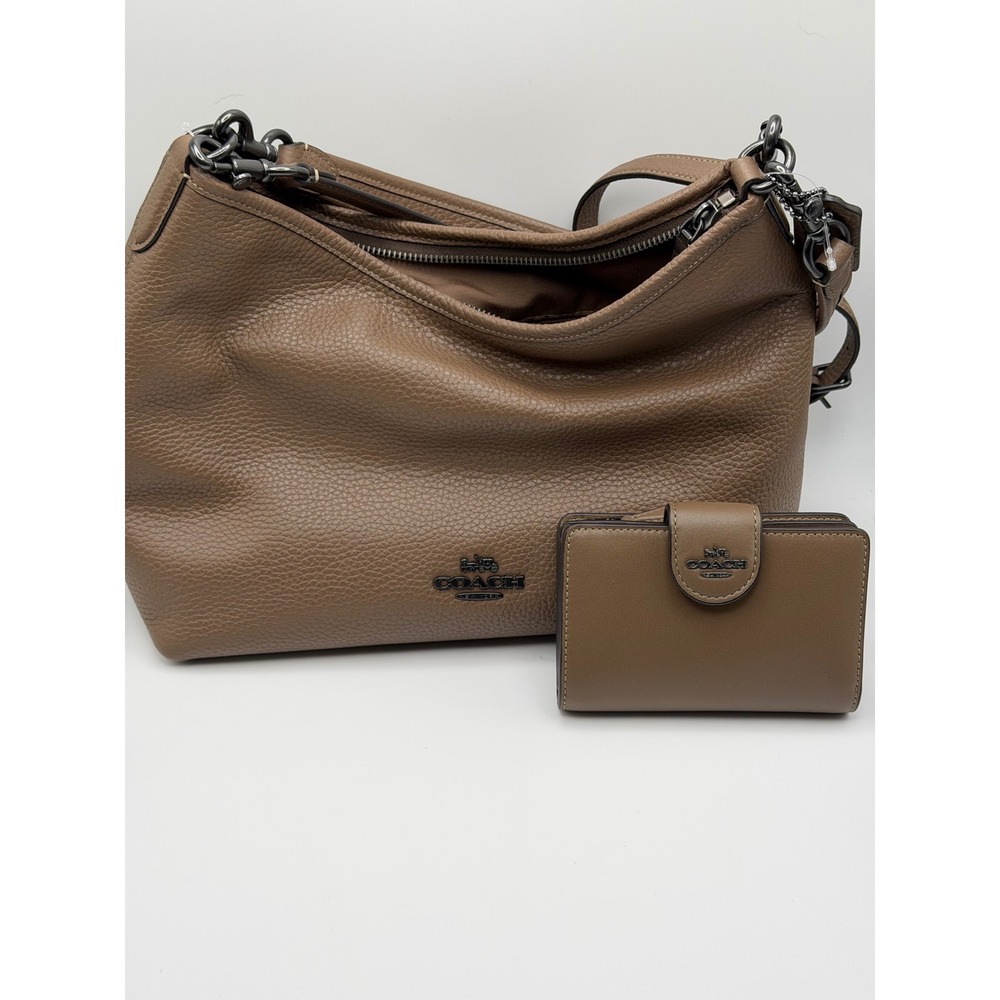 NWT Coach Laurel Shoulder Bag Crossbody & Matching Wallet Set Leather CR148